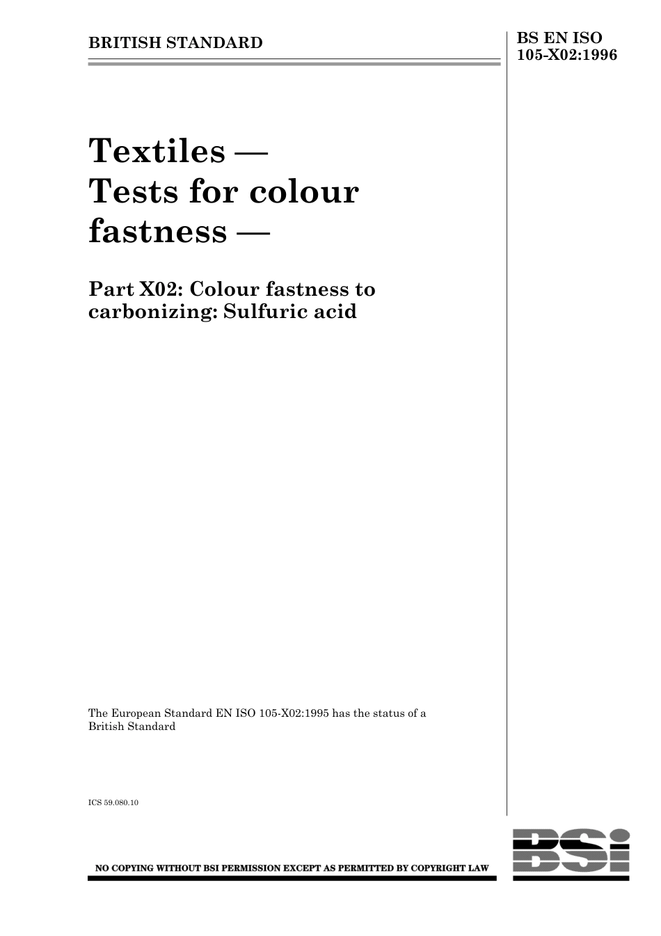 BS EN ISO 105-X02 1996.pdf_第1页