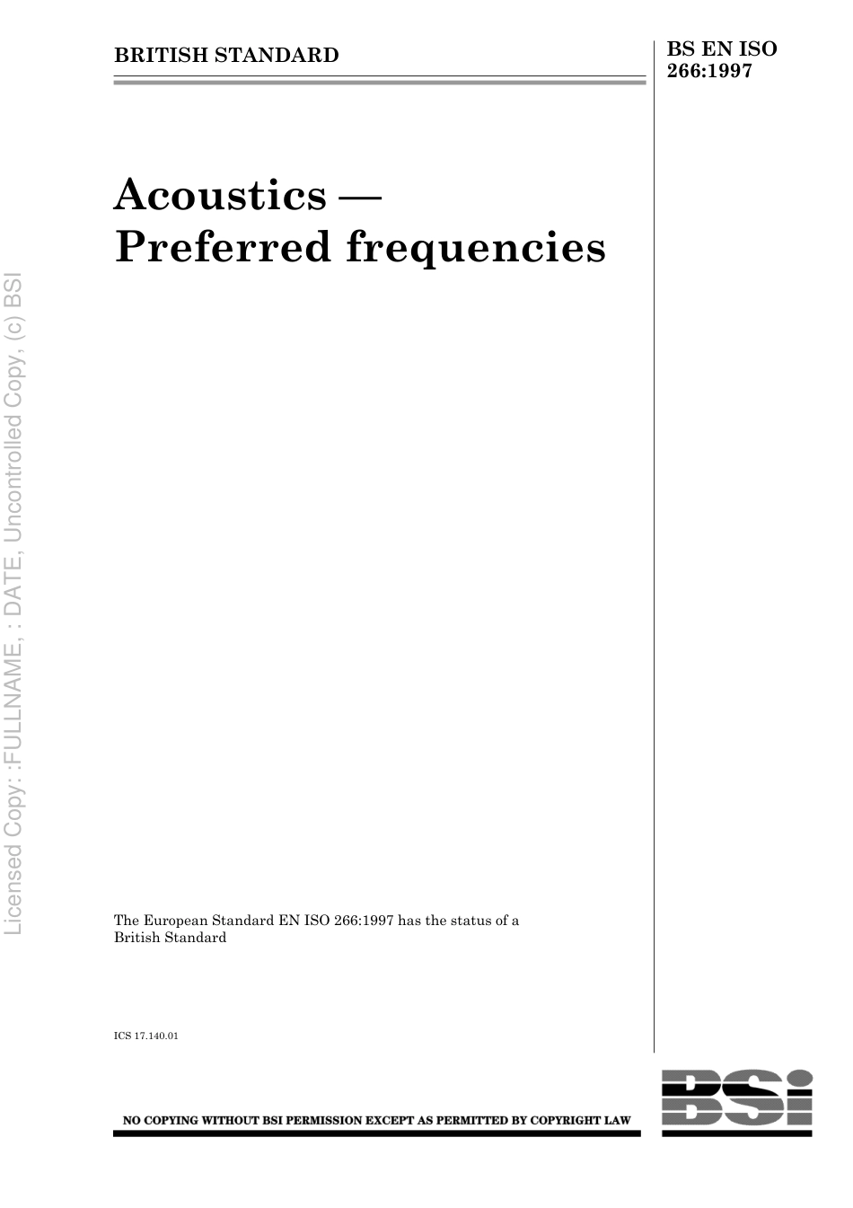 BS EN ISO 266 1997.pdf_第1页