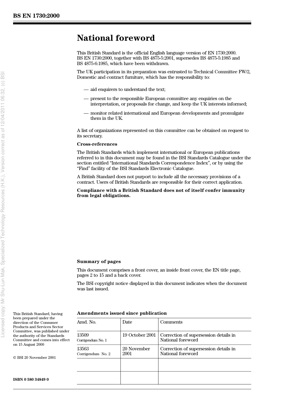 BS EN 1730 2000.pdf_第2页