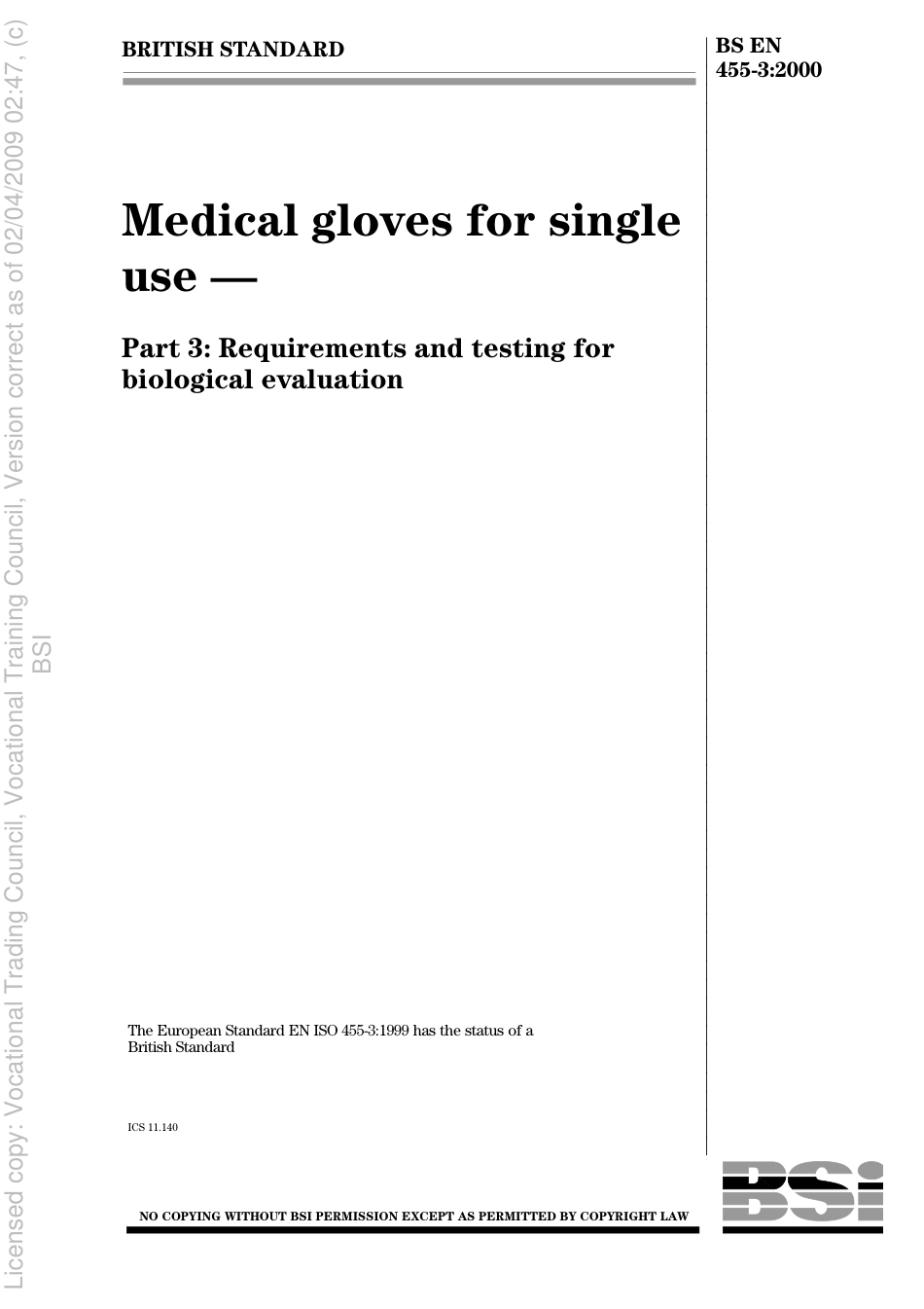 BS EN 455-3 2000.pdf_第1页