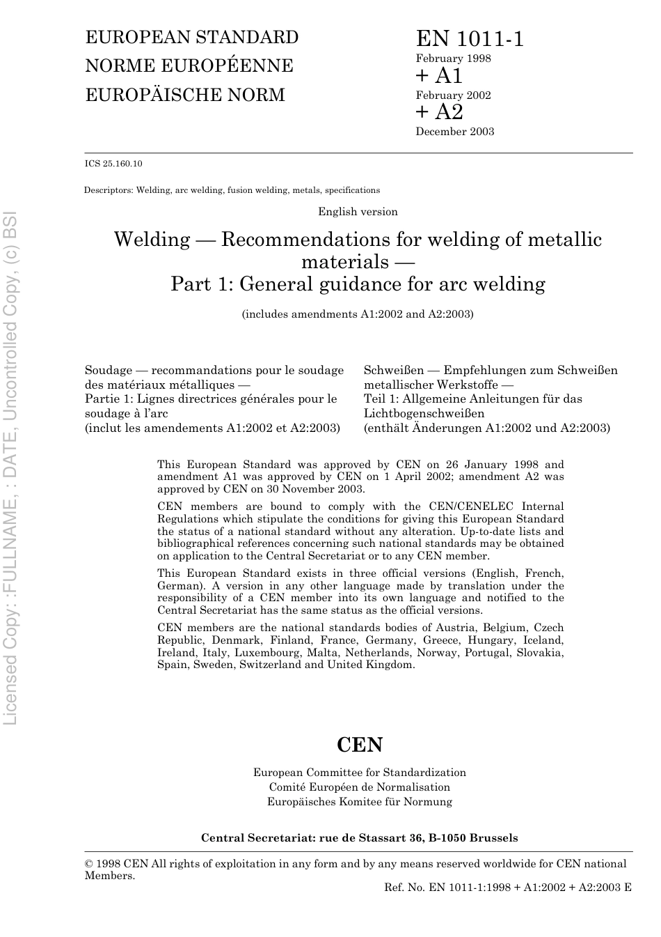 BS EN 1011-1 1998.pdf_第3页