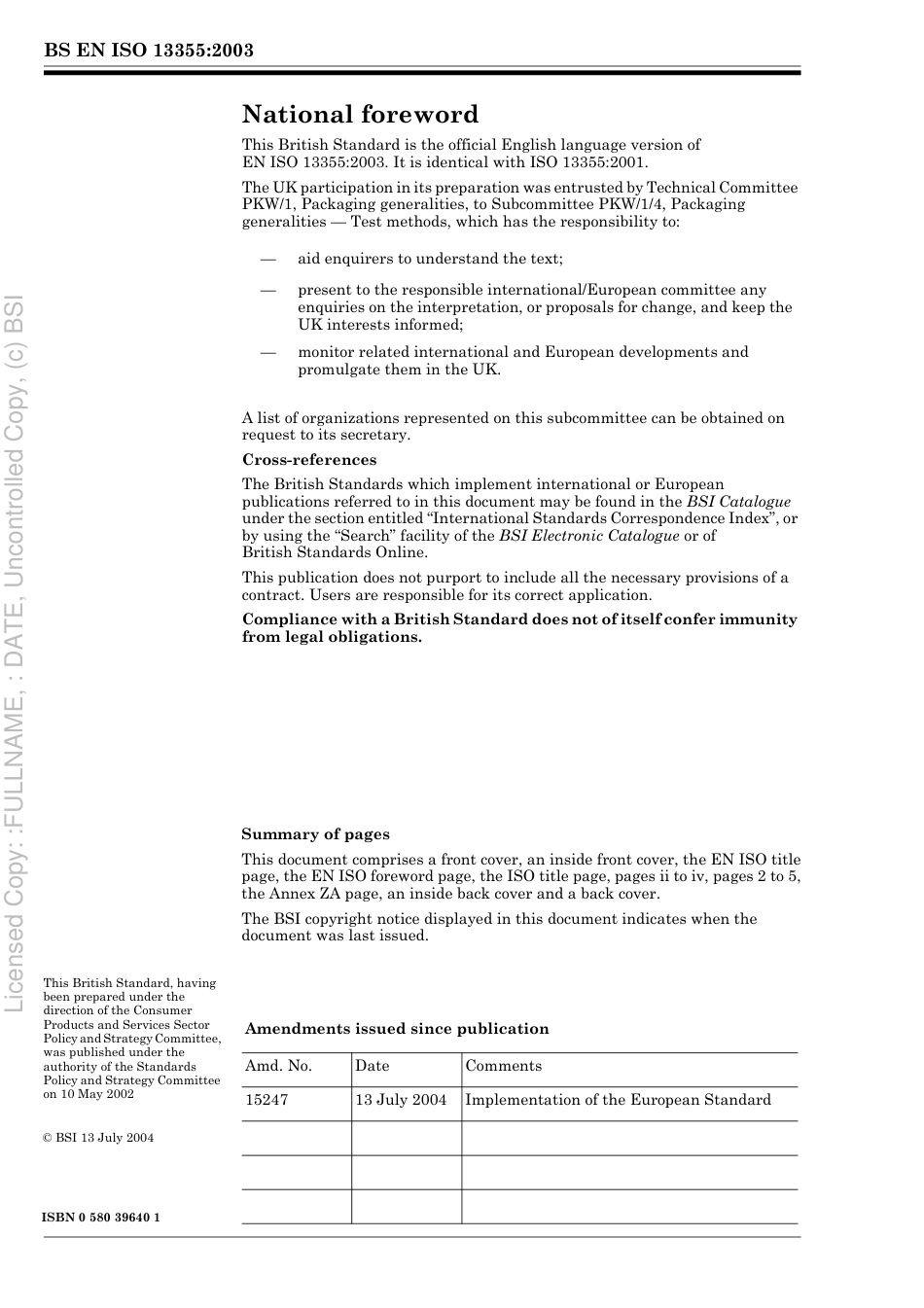 BS EN ISO 13355 2003.pdf_第2页