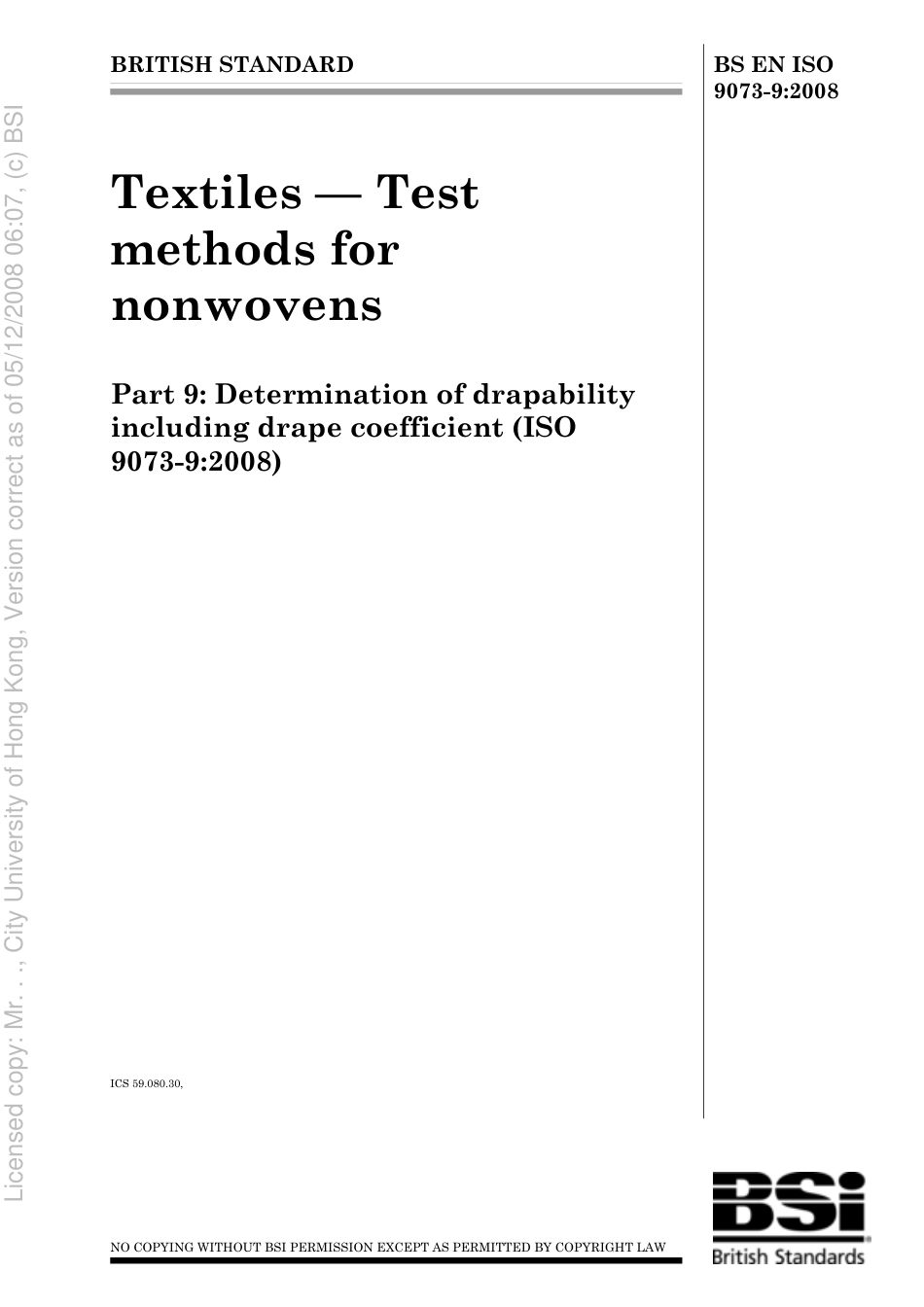 BS EN ISO 9073-9 2008.pdf_第1页