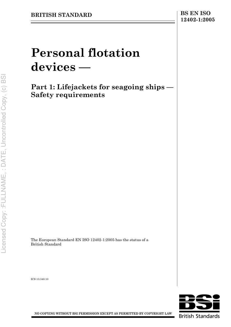 BS EN ISO 12402-1 2005.pdf_第1页