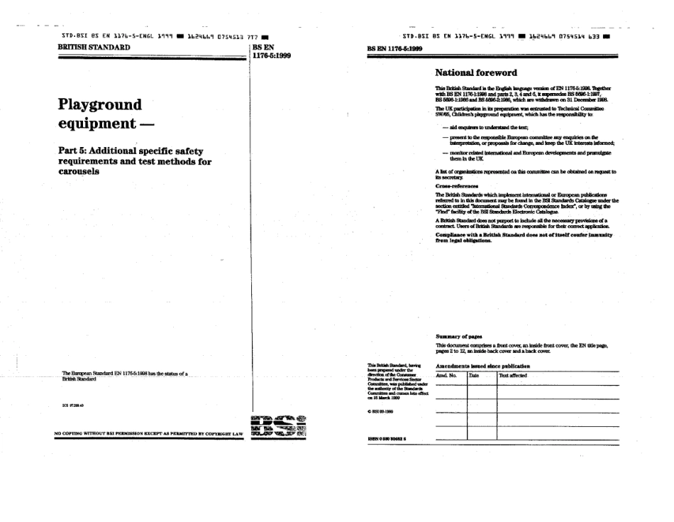 BS EN 1176-5 1999.pdf_第1页