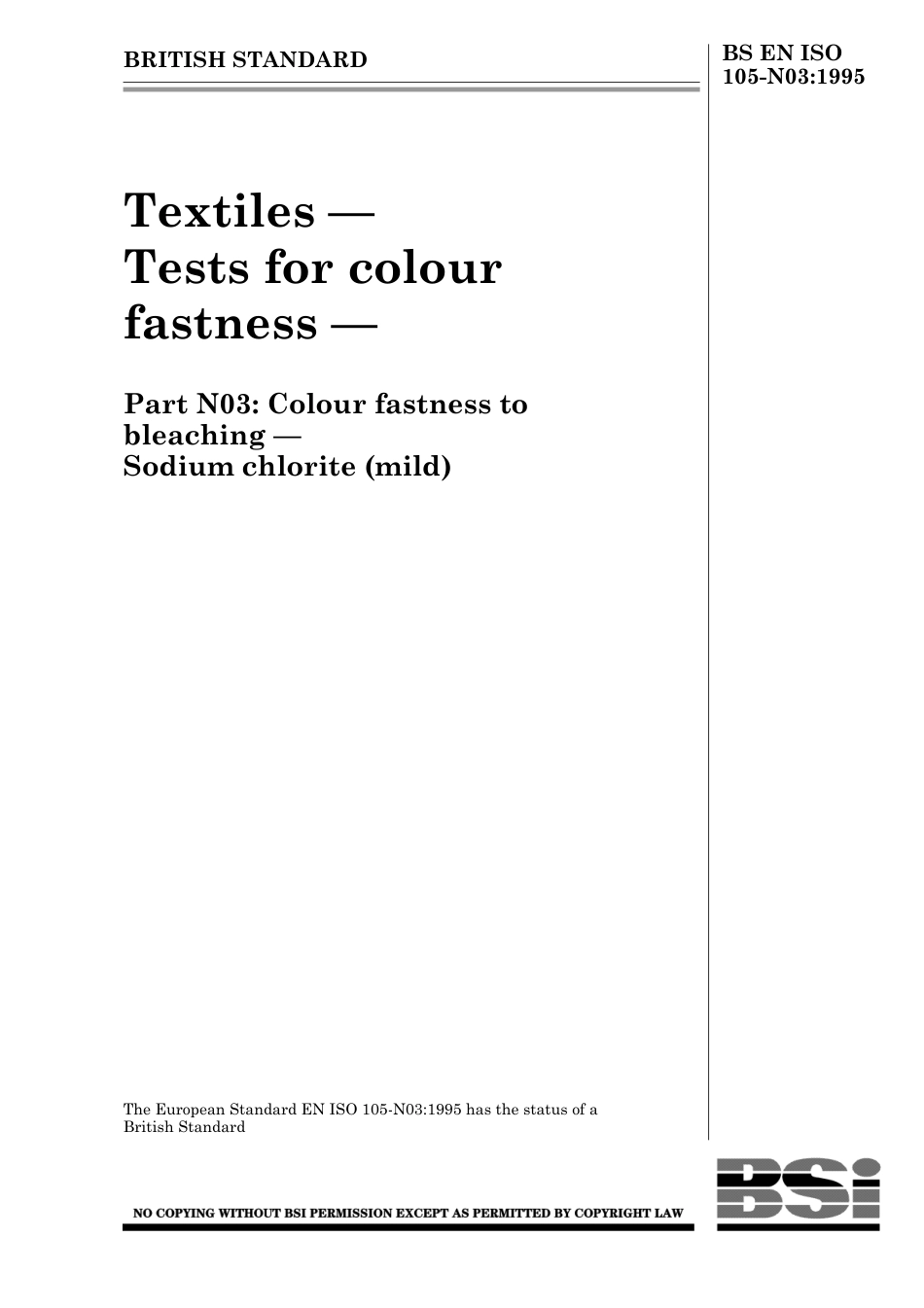 BS EN ISO 105-N03 1995.pdf_第1页