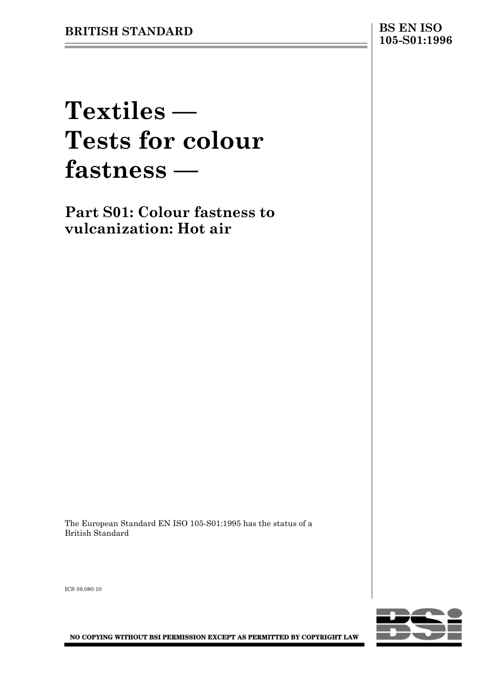 BS EN ISO 105-S01 1996.pdf_第1页