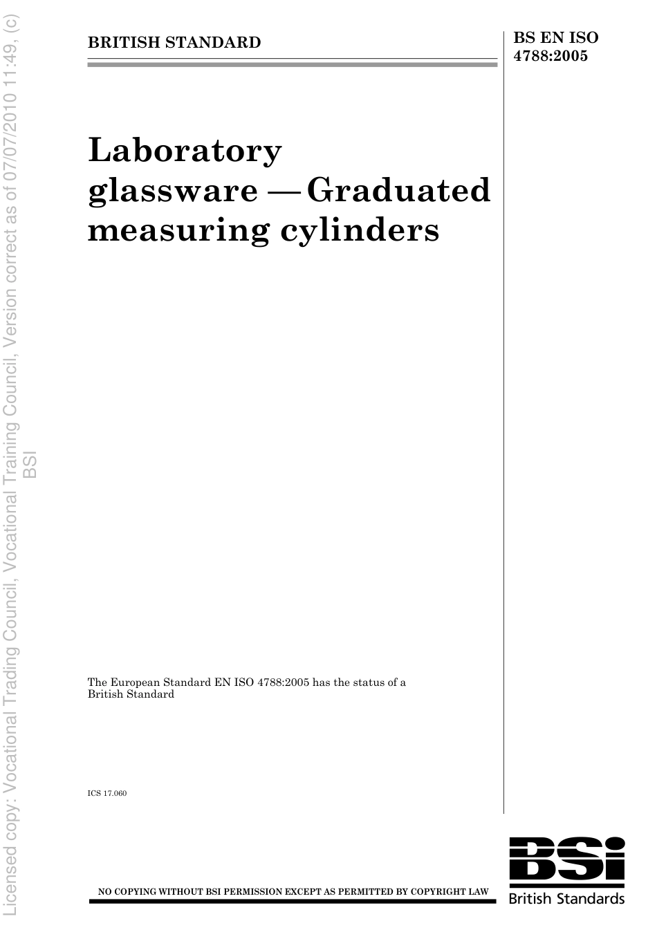 BS EN ISO 4788 2005.pdf_第1页