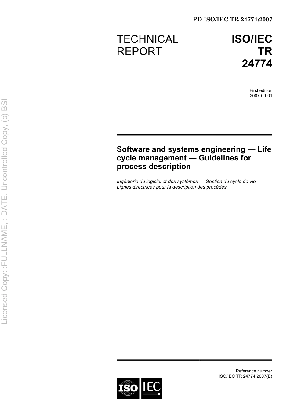 PD ISOIEC TR 24774 2007.pdf_第3页