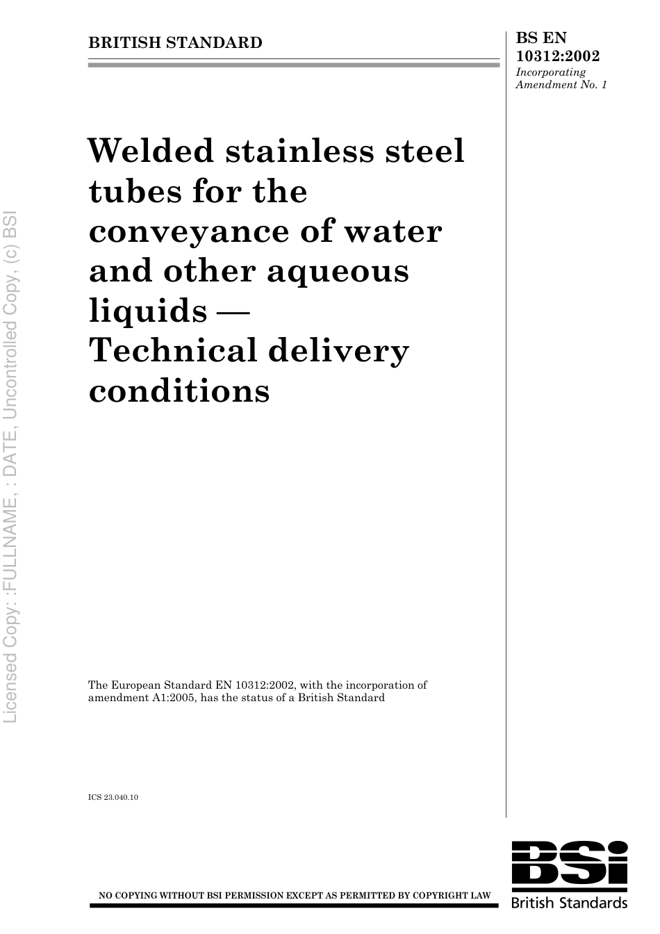 BS EN 10312 2002.pdf_第1页