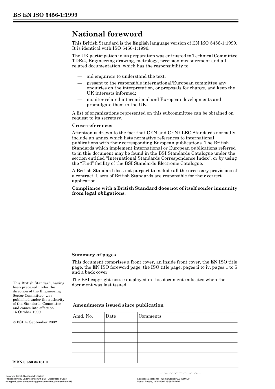 BS EN ISO 5456-1 1999.pdf_第2页