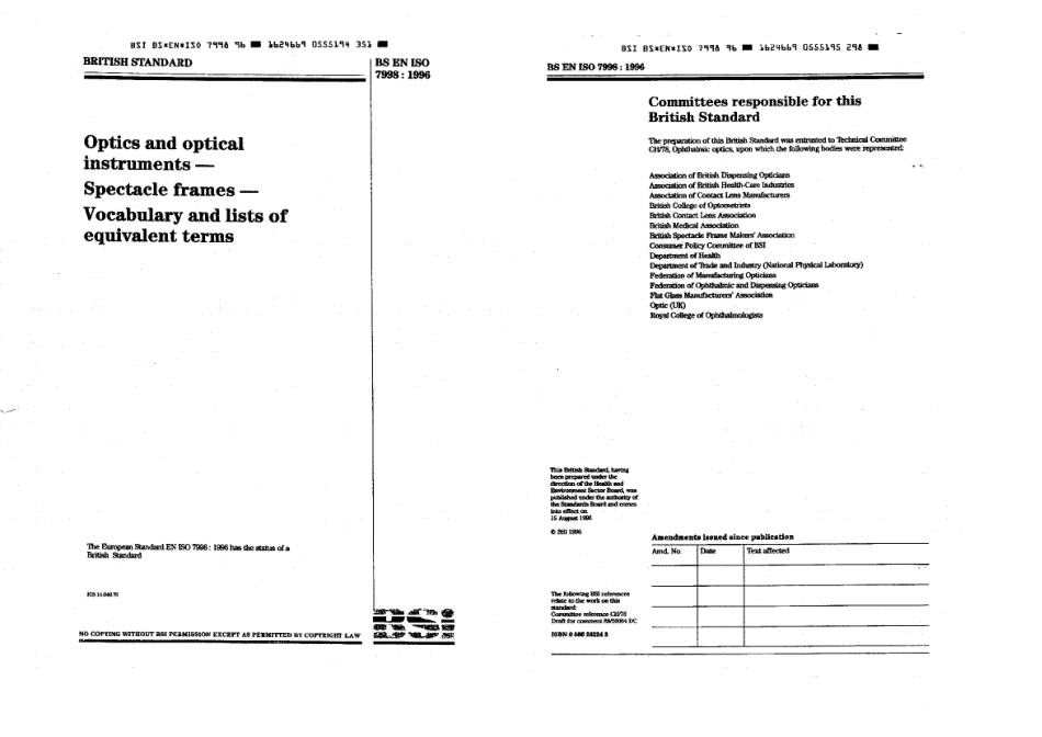 BS EN ISO 7998 1996.pdf_第1页