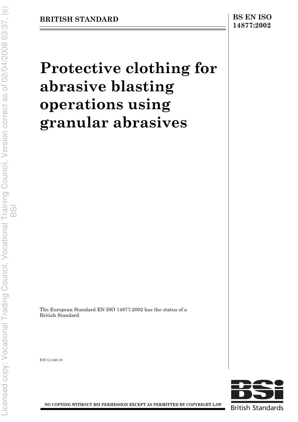 BS EN ISO 14877 2002.pdf_第1页