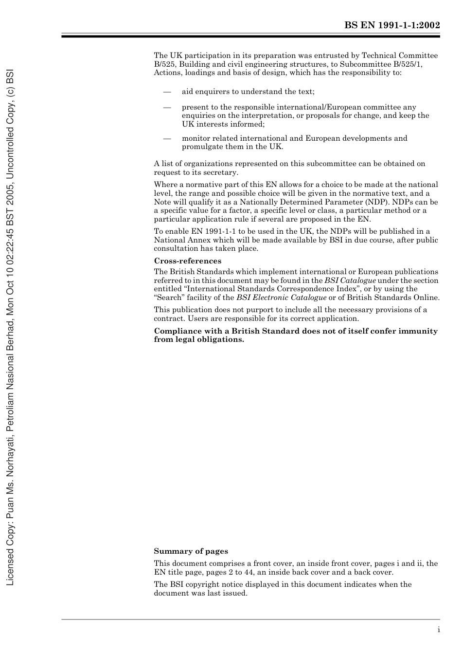 BS EN 1991-1-1 2002 - Eurocode 1 - Basis of design actions.pdf_第3页