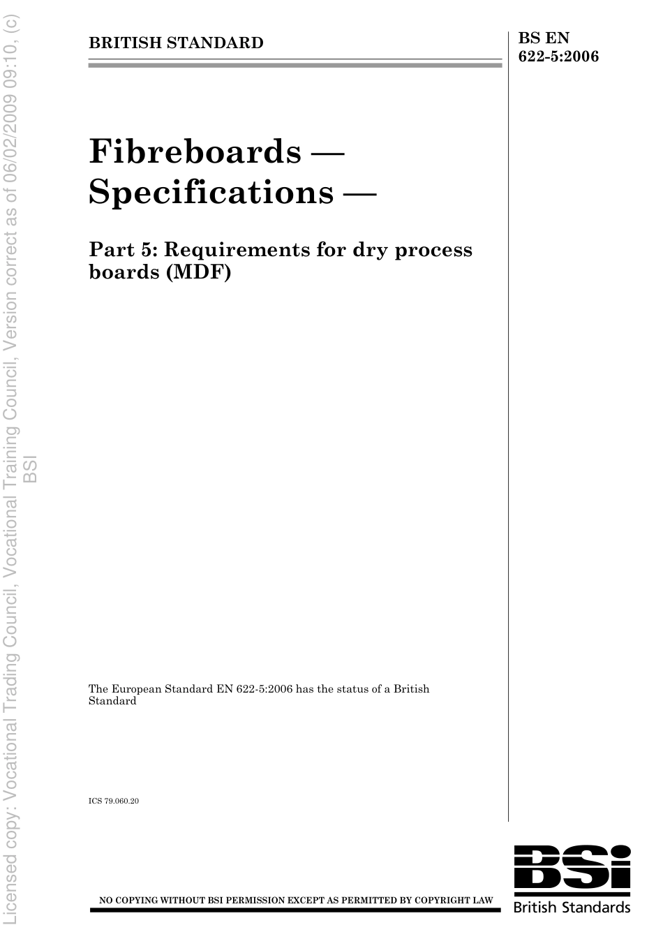 BS EN 622-5 2006.pdf_第1页