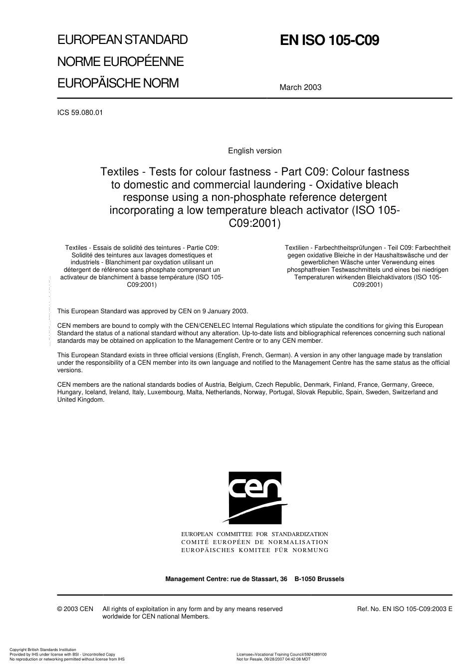 BS EN ISO 105-C09 2003.pdf_第3页