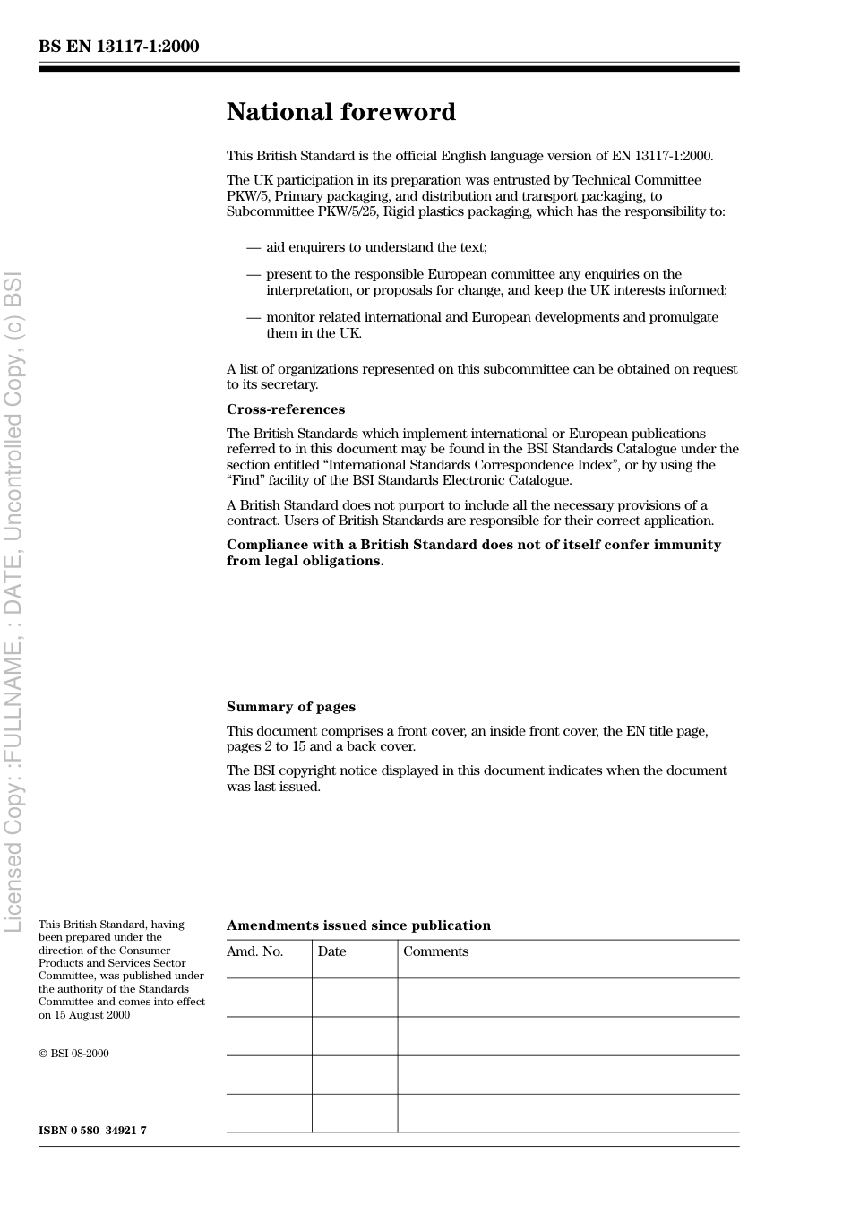 BS EN 13117-1 2000.pdf_第2页