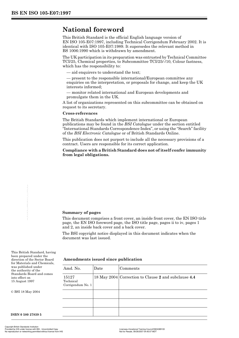 BS EN ISO 105-E07 1997 (Cor 1).pdf_第2页