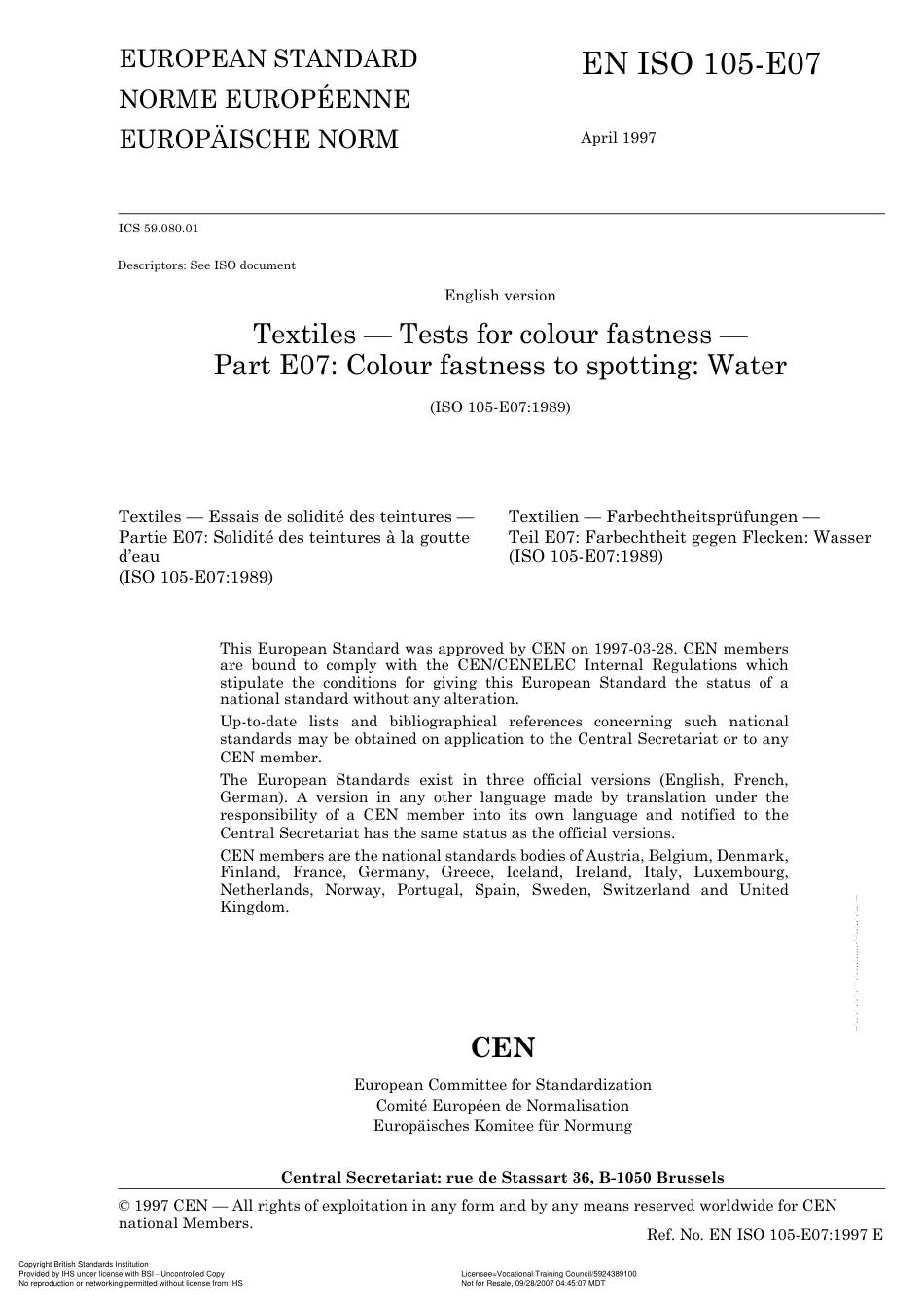 BS EN ISO 105-E07 1997 (Cor 1).pdf_第3页