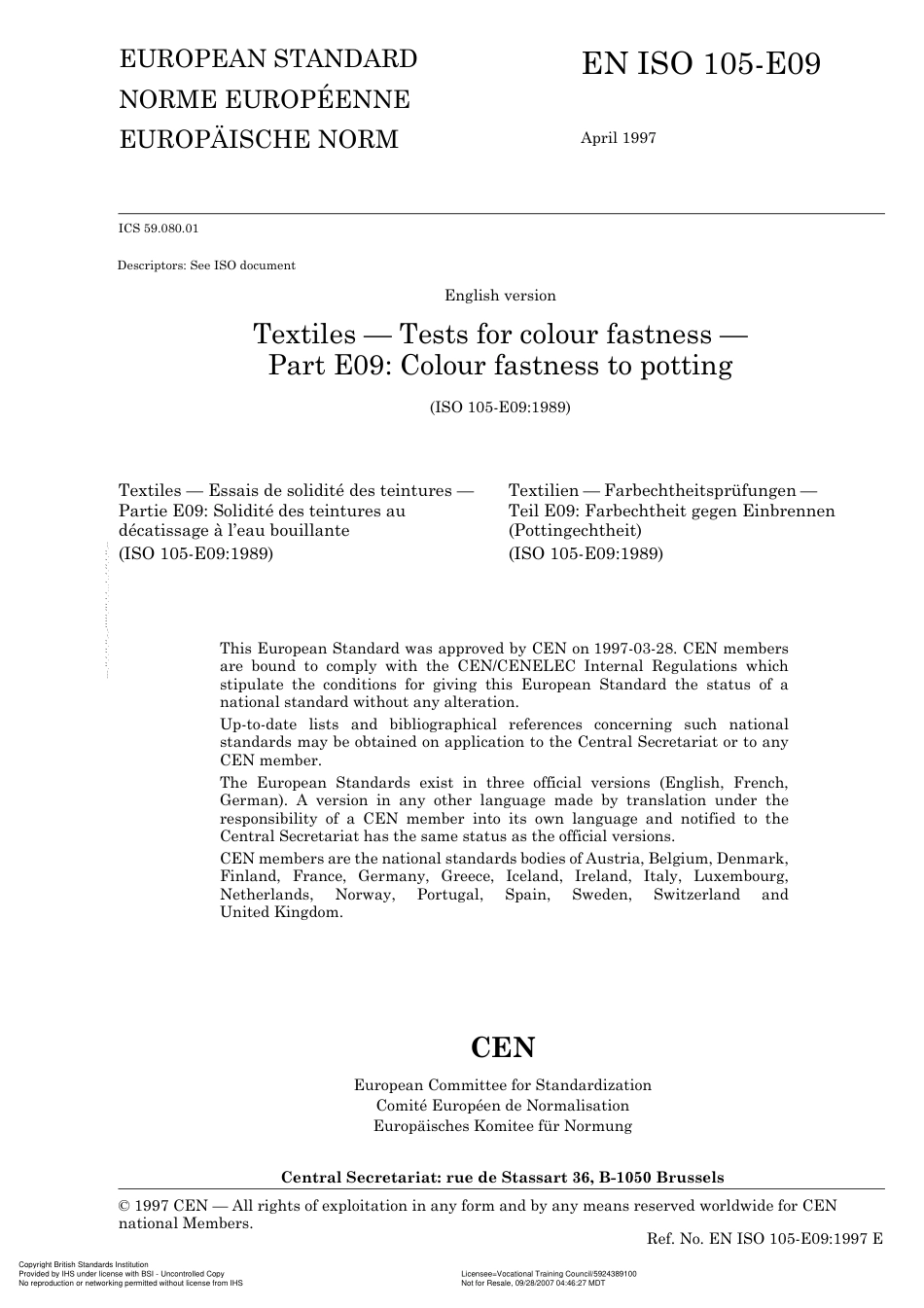 BS EN ISO 105-E09 1997 (Cor 1).pdf_第3页