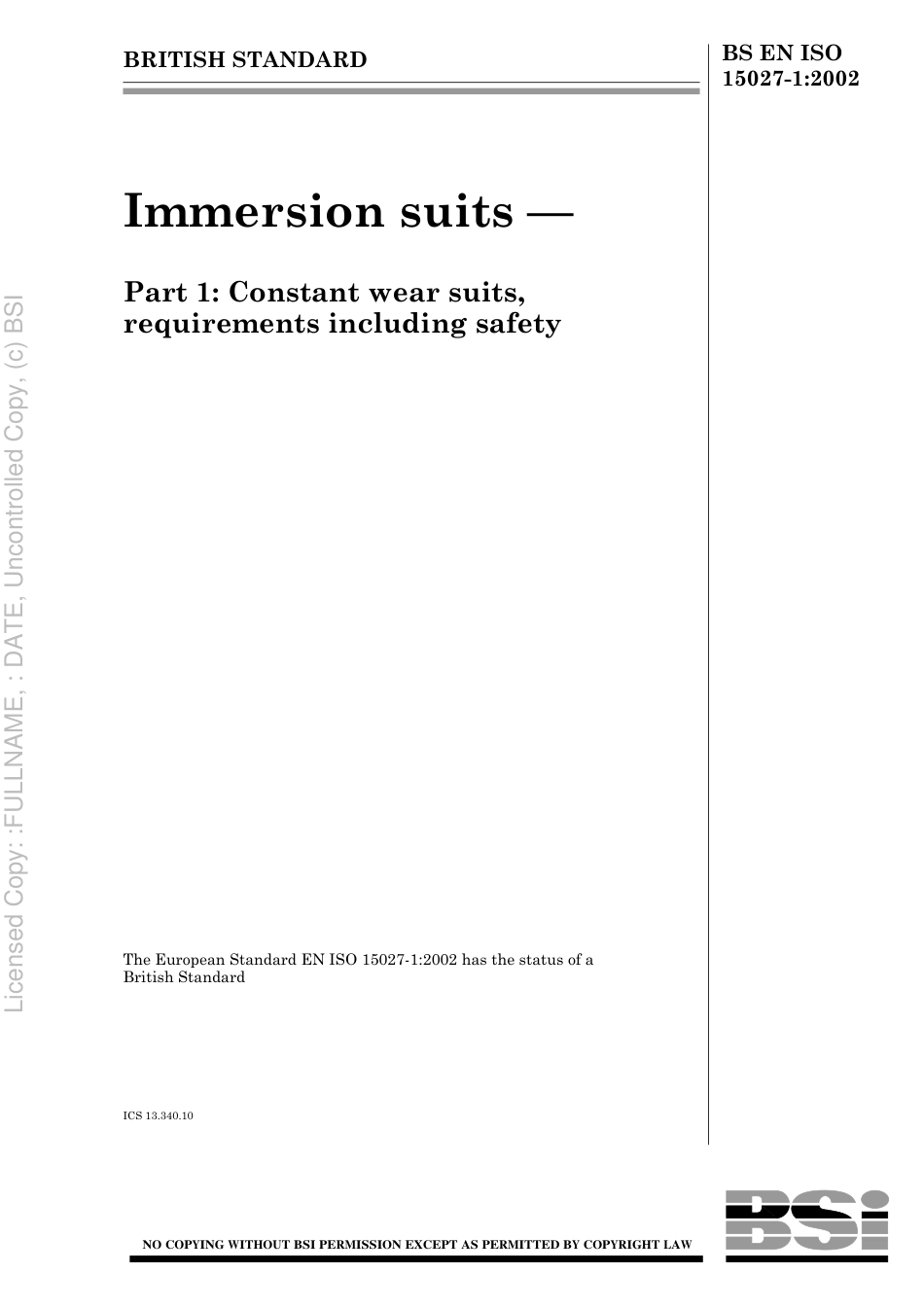 BS EN ISO 15027-1 2002.pdf_第1页