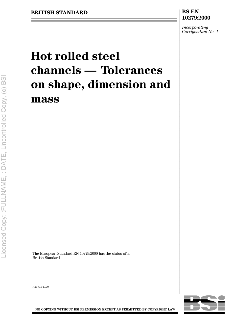 BS EN 10279 2000.pdf_第1页