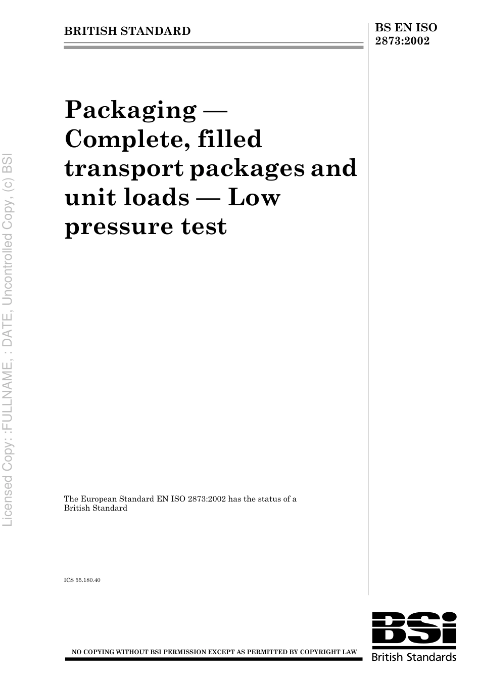 BS EN ISO 2873 2002.pdf_第1页