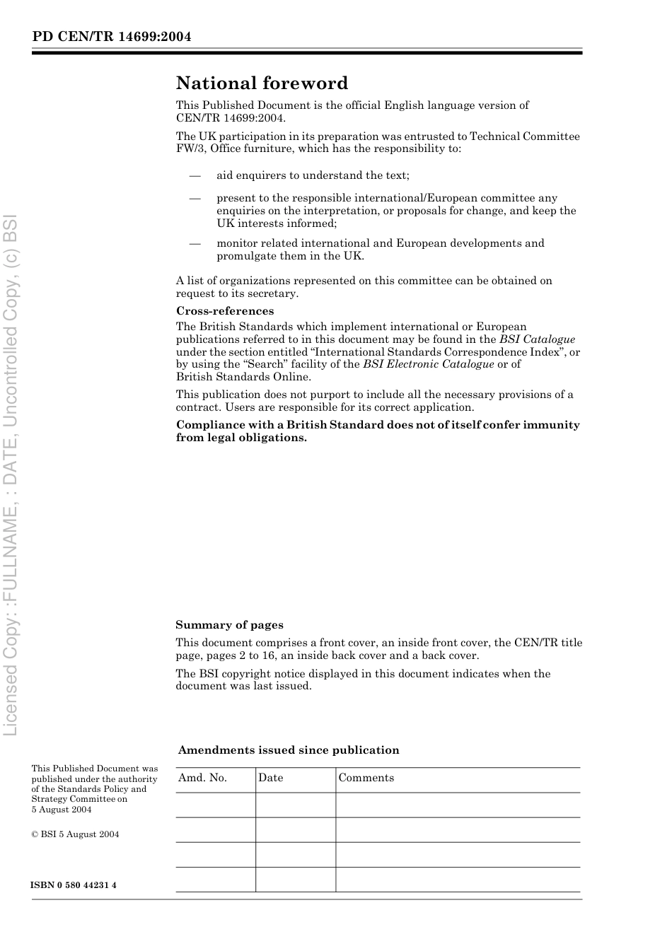 PD CEN TR 14699 2004.pdf_第2页