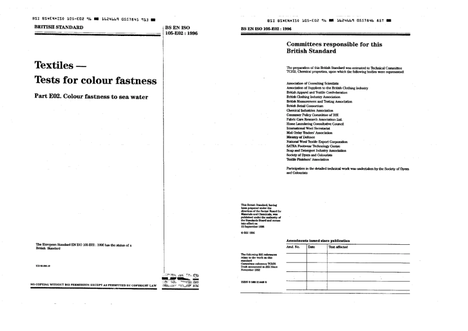 BS EN ISO 105-E02 1996.pdf_第1页