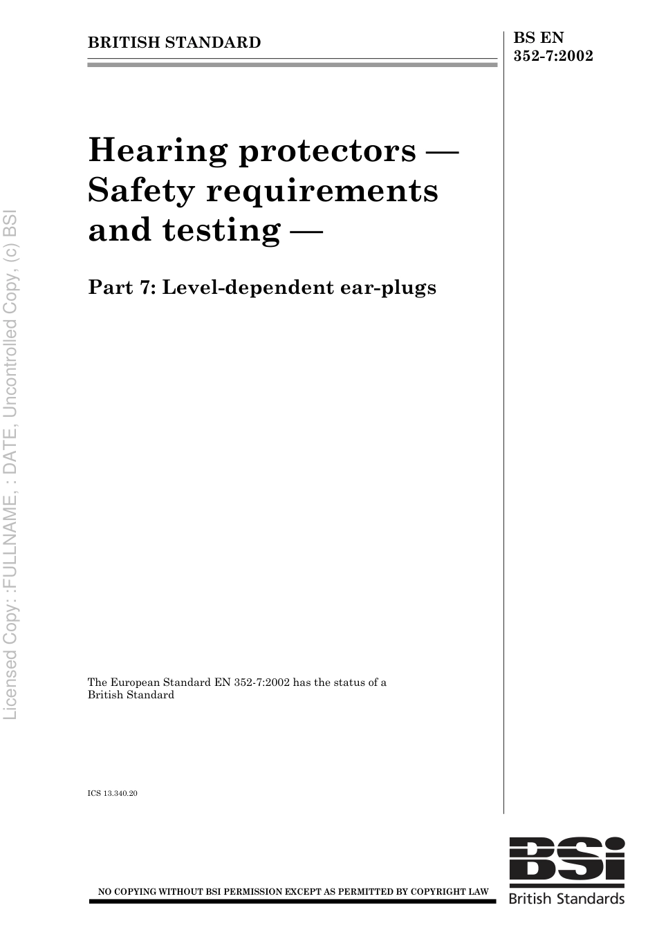 BS EN 352-7 2002.pdf_第1页