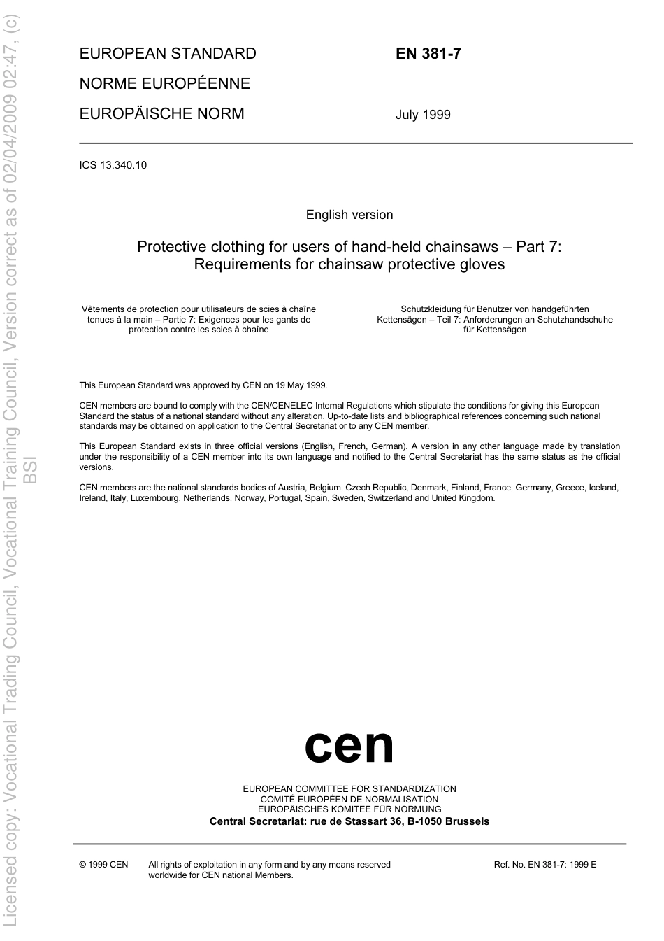 BS EN 381-7 1999.pdf_第3页