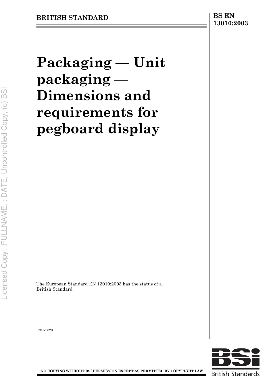 BS EN 13010 2003.pdf_第1页