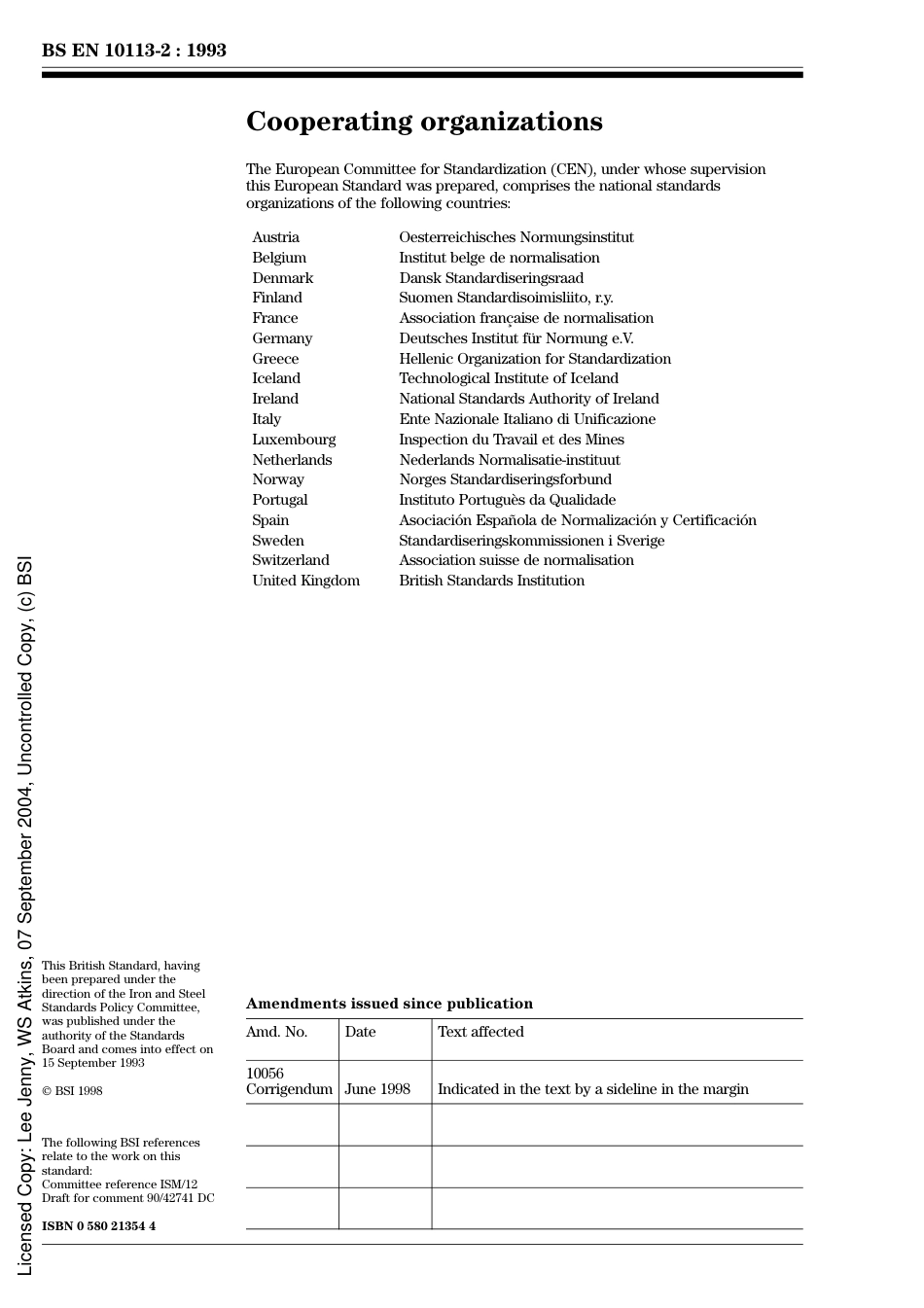 BS EN 10113-2_1993 Hot-rolled products in weldable fine grain structural steels Part 2. Delivery conditions for normalizednormalized rolled steels.pdf_第3页