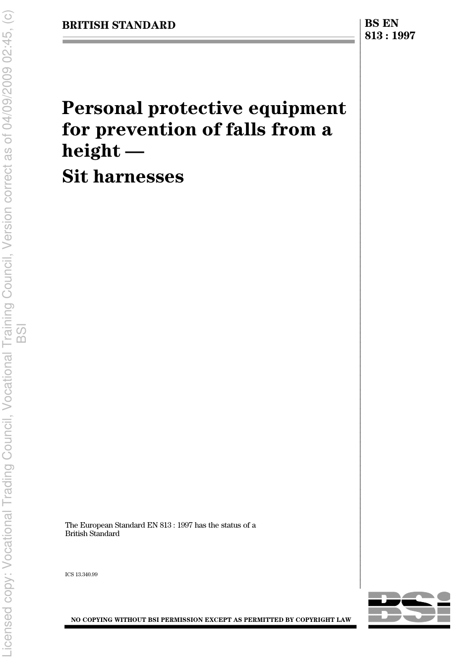 BS EN 813 1997.pdf_第1页