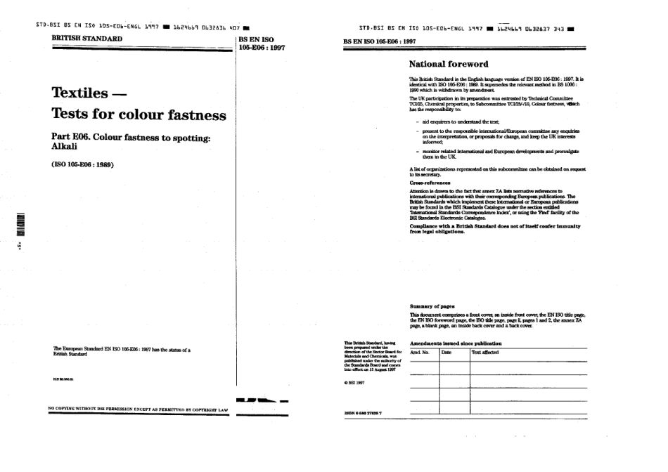 BS EN ISO 105-E06 1997.pdf_第1页