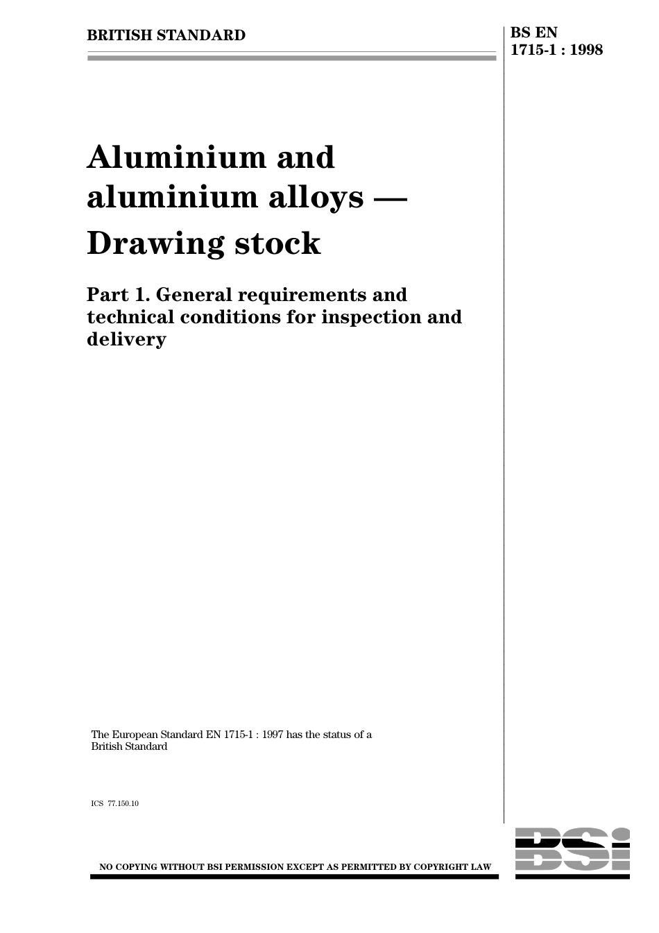 BS EN 1715-1 1998.pdf_第1页