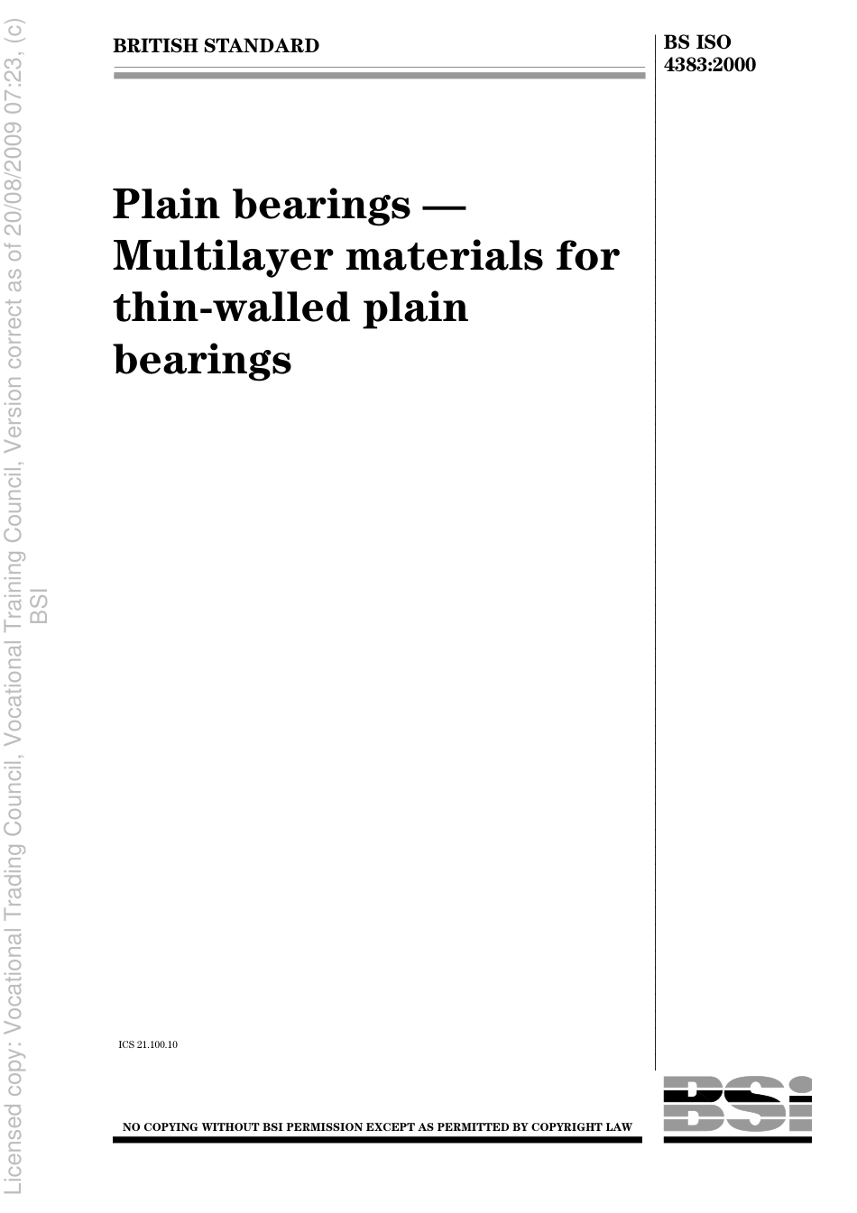 BS ISO 4383 2000.pdf_第1页