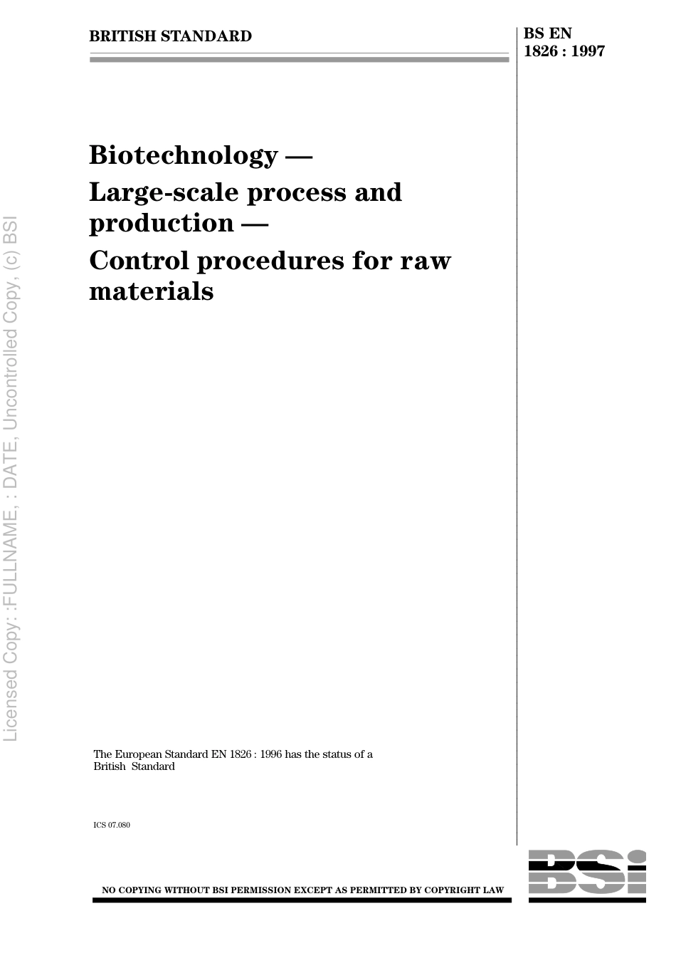 BS EN 1826 1997.pdf_第1页