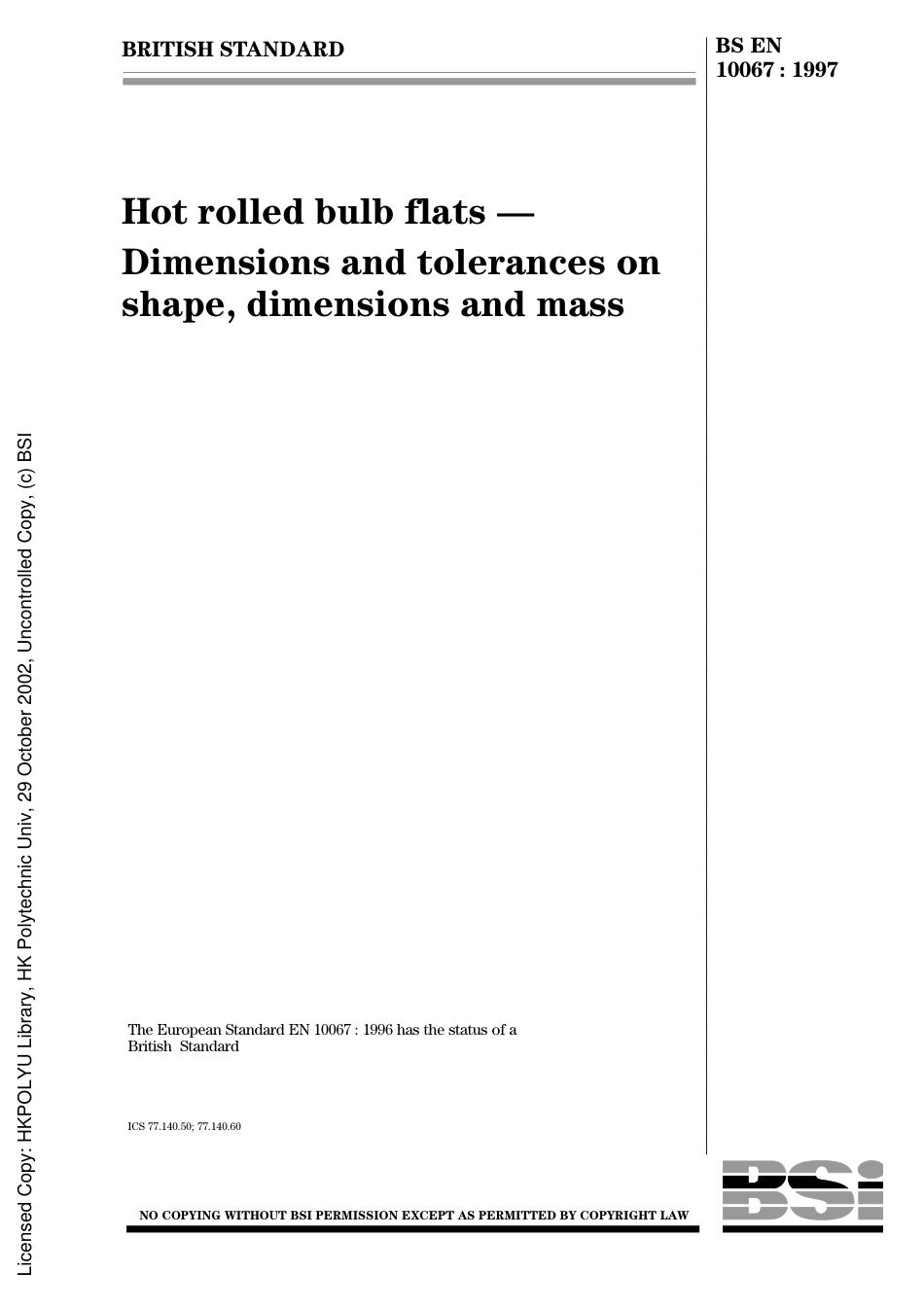 BS EN 10067(hot rolled bulb flat-dimension, tolerance).pdf_第2页