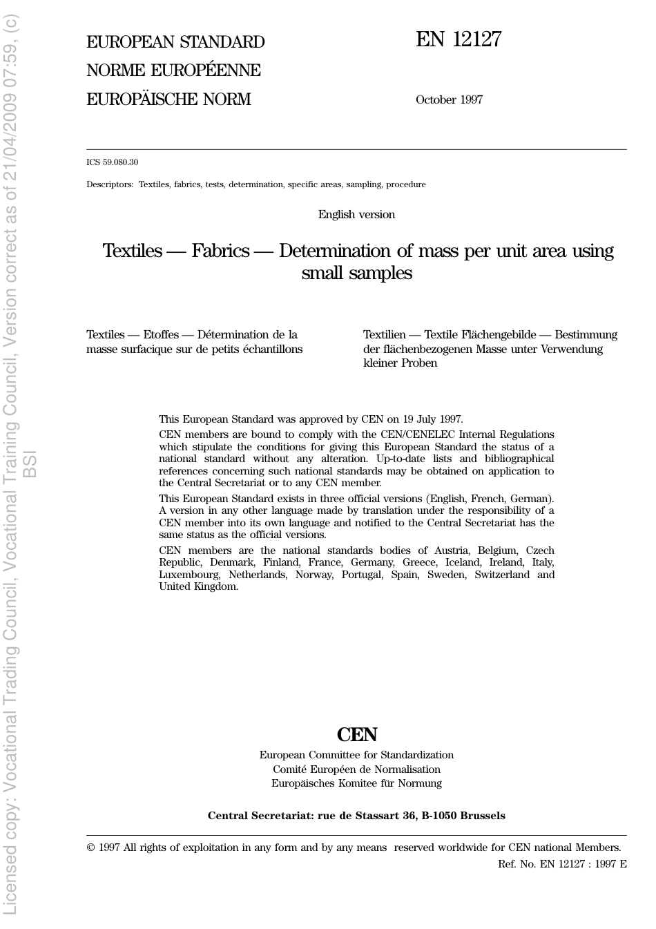 BS EN 12127 1998.pdf_第3页