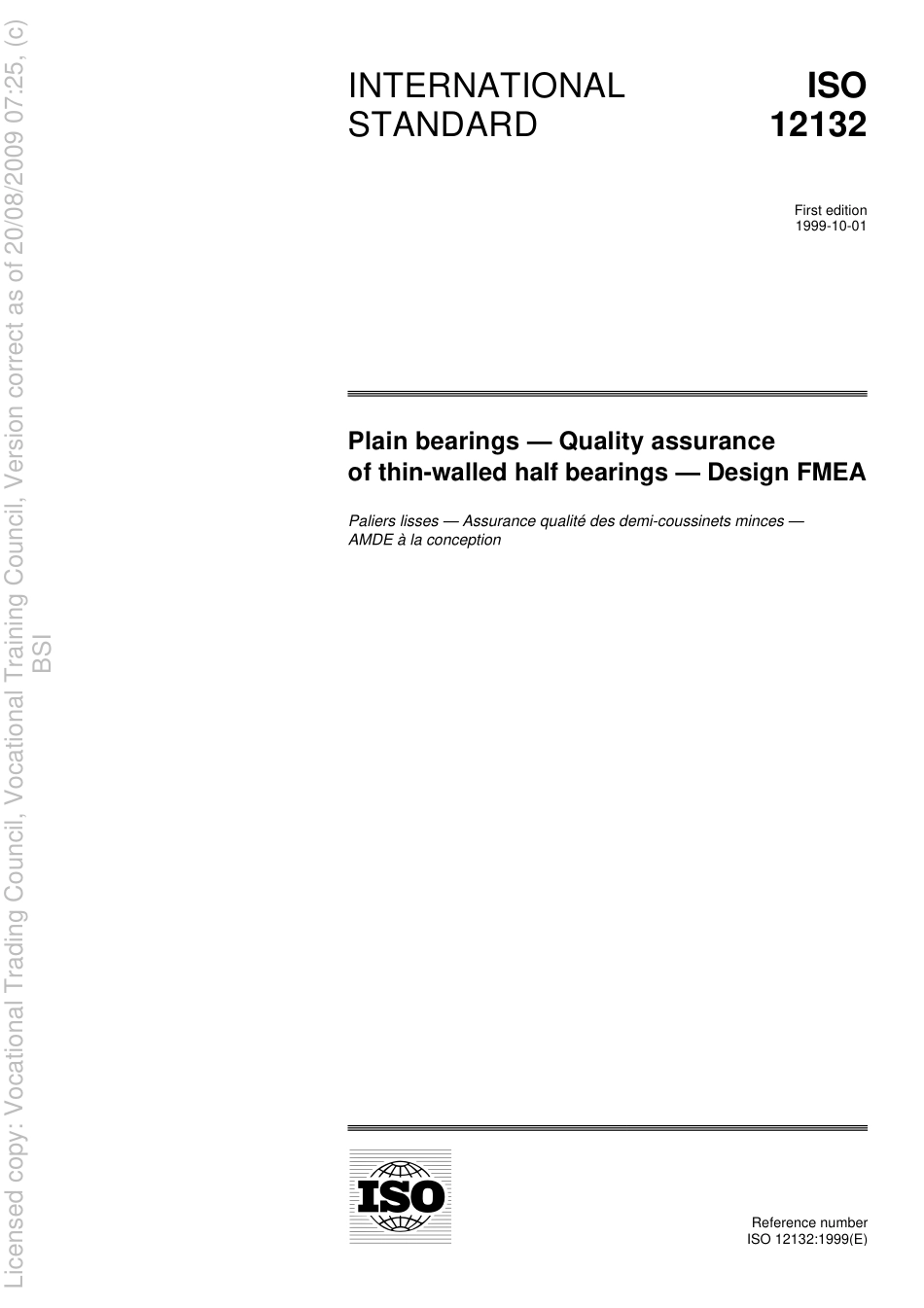 BS ISO 12132 1999 Bearing Design FMEA.pdf_第3页