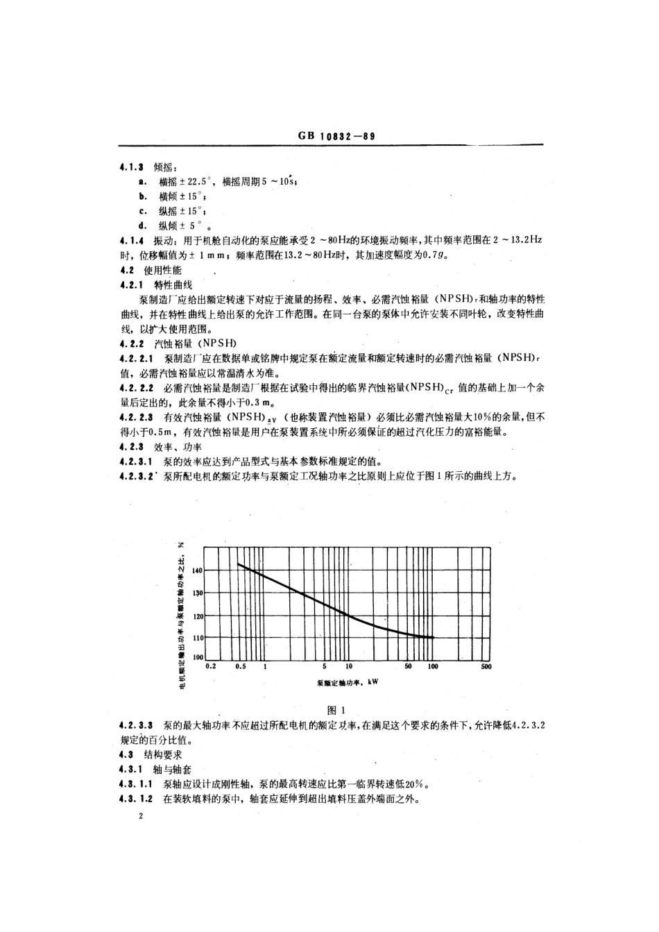 GB 10832-1989 船用离心泵、旋涡泵通用技术条件.pdf_第3页