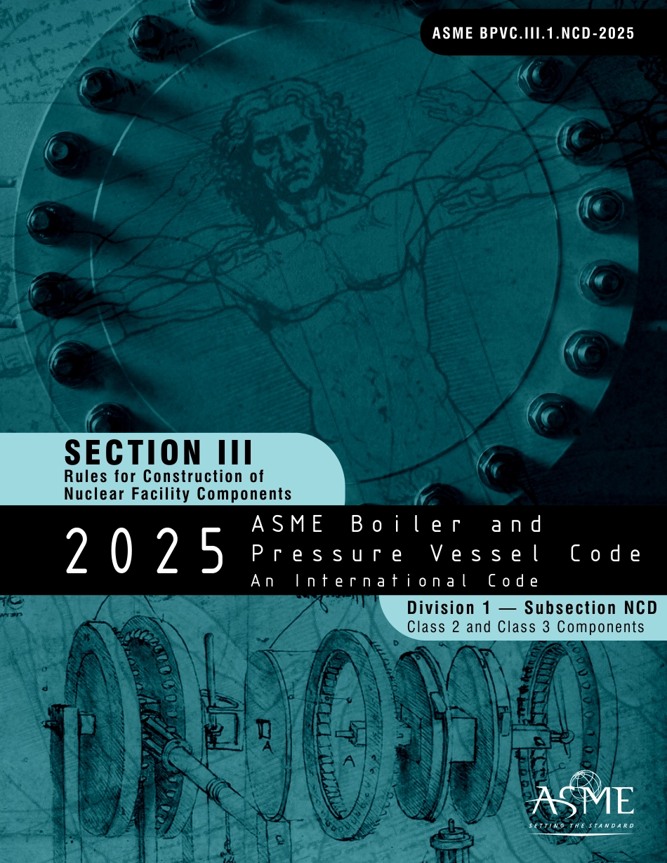 ASME BPVC 2025 Section III div. 1 sub NCD.pdf_第1页