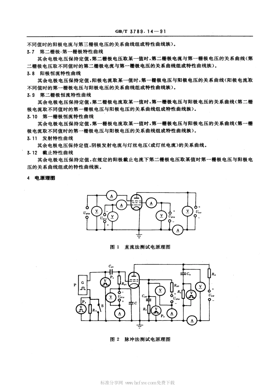 GBT 3789.14-1991 发射管电性能测试方法 共阴电路静态特性曲线的测试方法.pdf_第2页