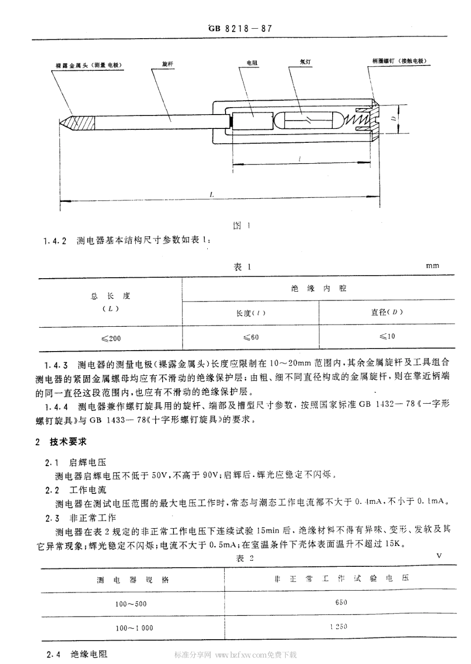 GBT 8218-1987 低压测电器.pdf_第2页