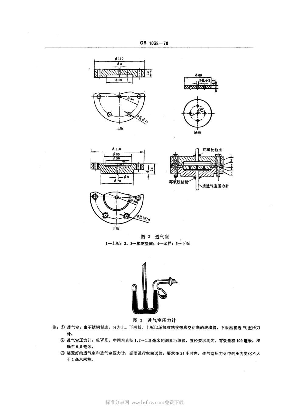 GBT 1038-1970 塑料薄膜透气性试验方法.pdf_第2页
