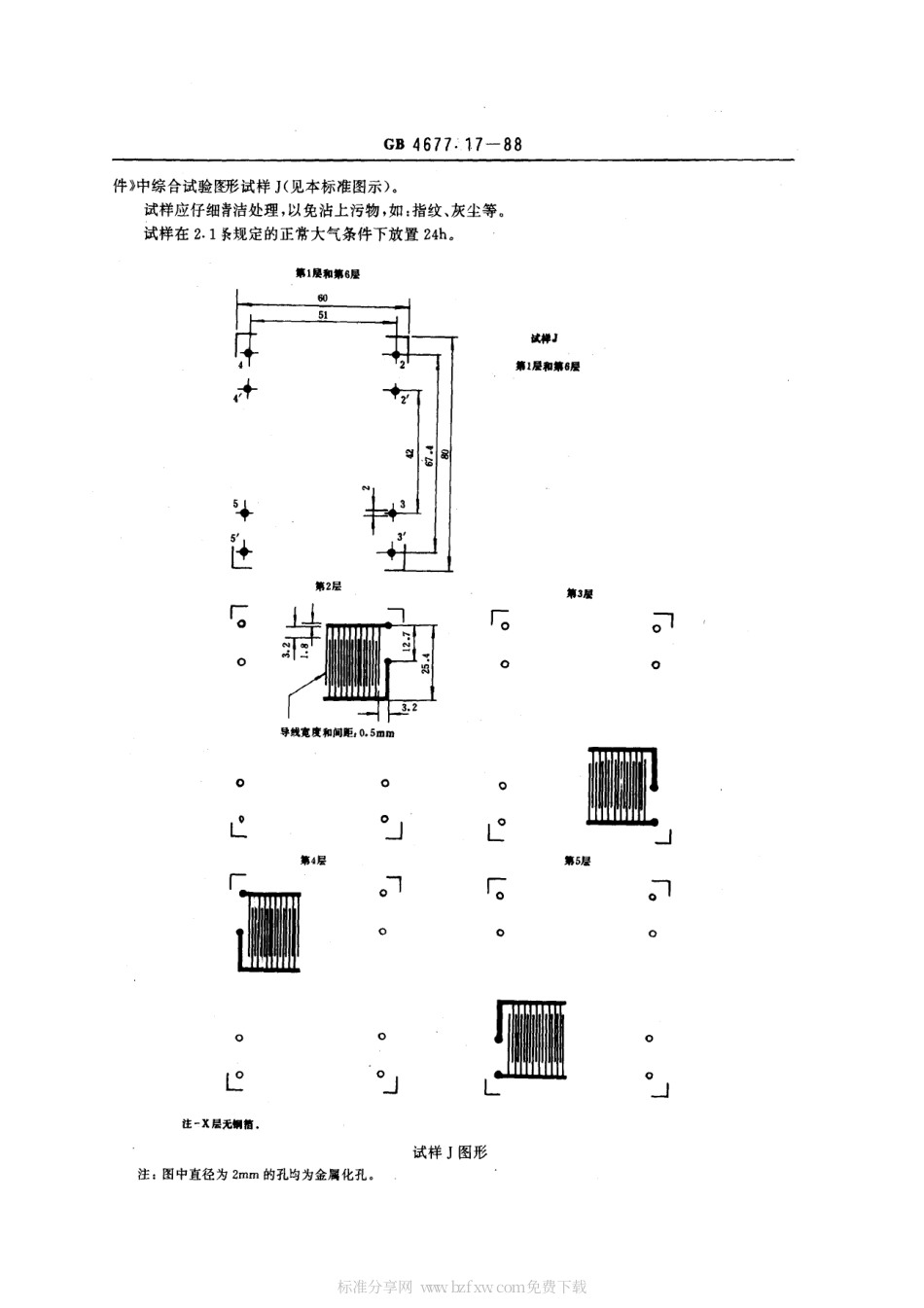 GBT 4677.17-1988 多层印制板内层绝缘电阻测试方法.pdf_第2页