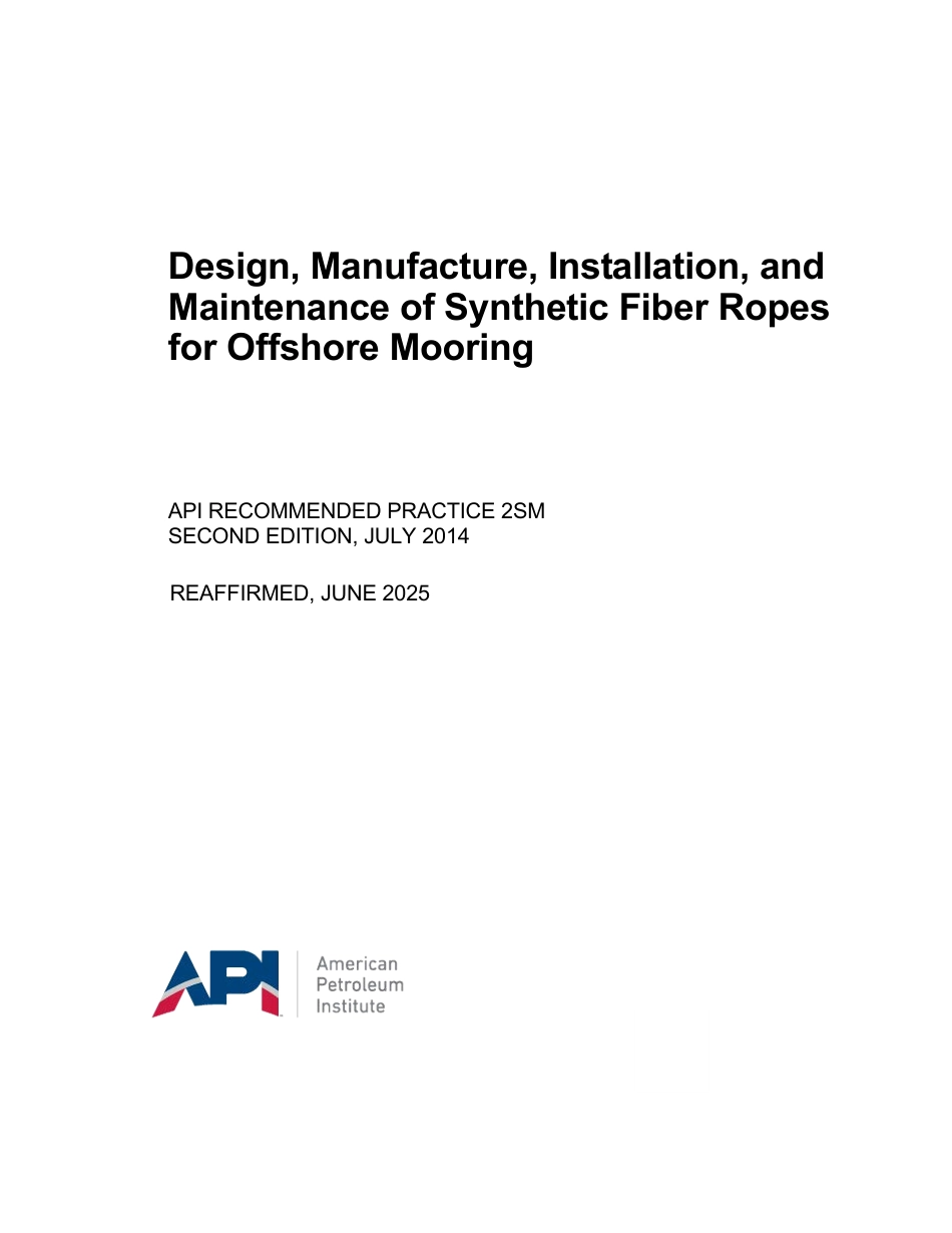 API RP 2SM-2014 (2025).pdf_第1页