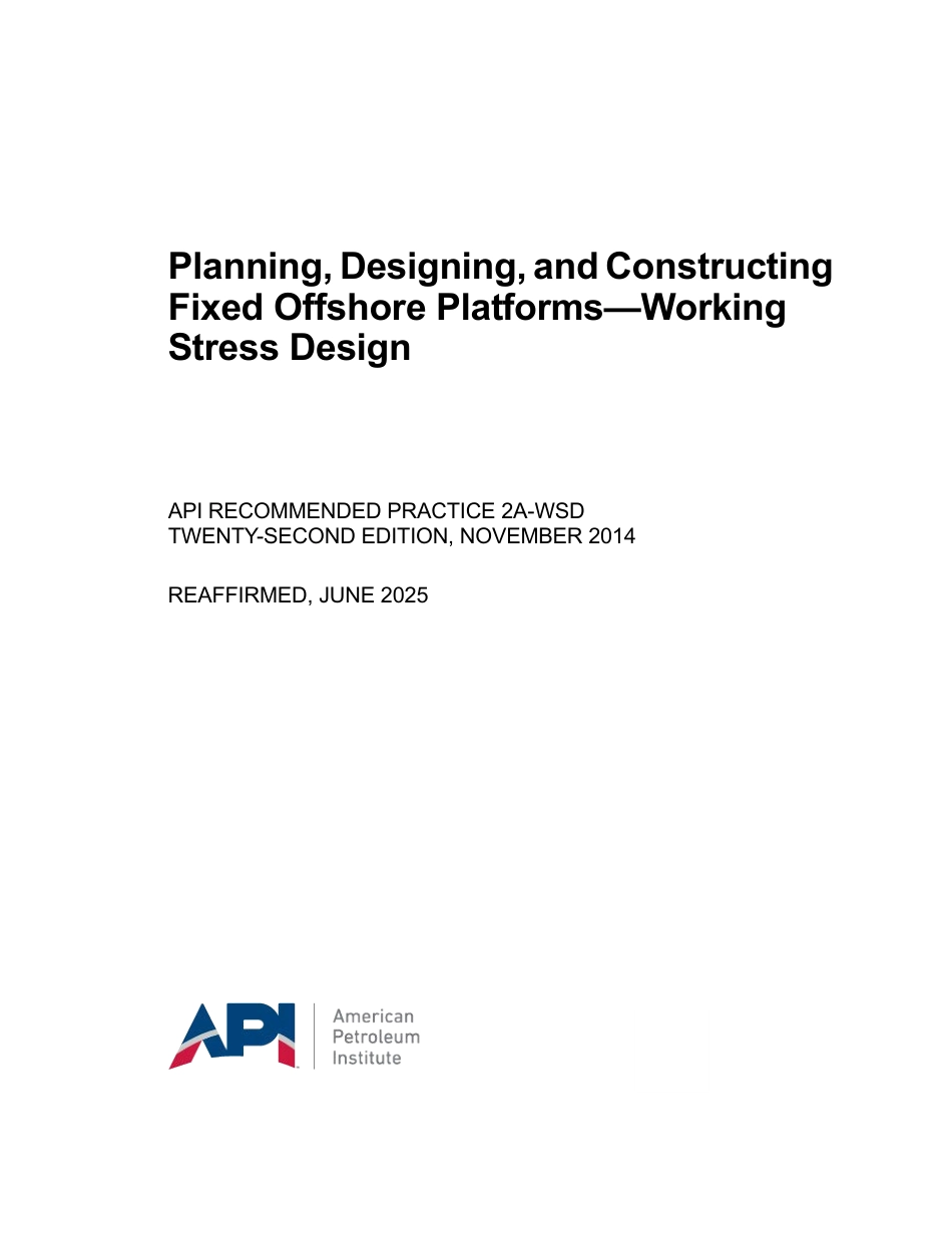 API RP 2A-WSD-2014 (2025).pdf_第1页
