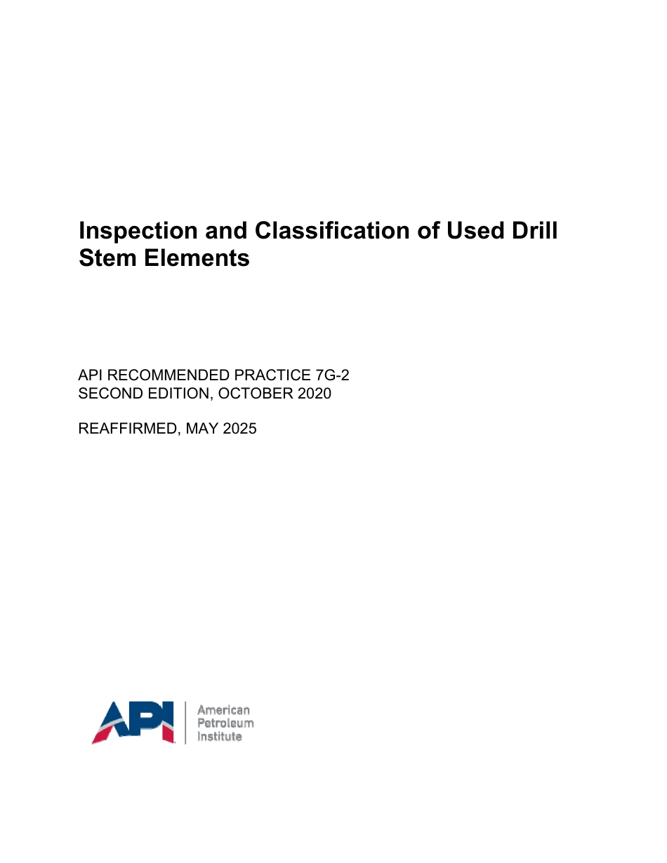 API RP 7G-2-2020 (2025).pdf_第1页